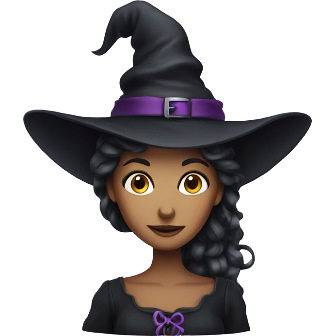pretty witch lady emoji
