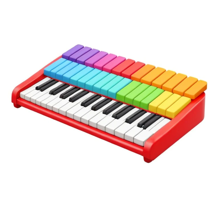 piano keyboard light toy emoji