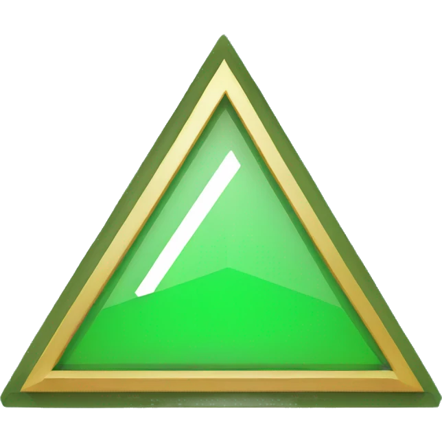 green triangle for kpis plane emoji