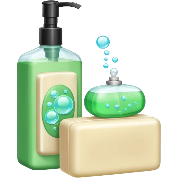 Soap and shampoo emoji