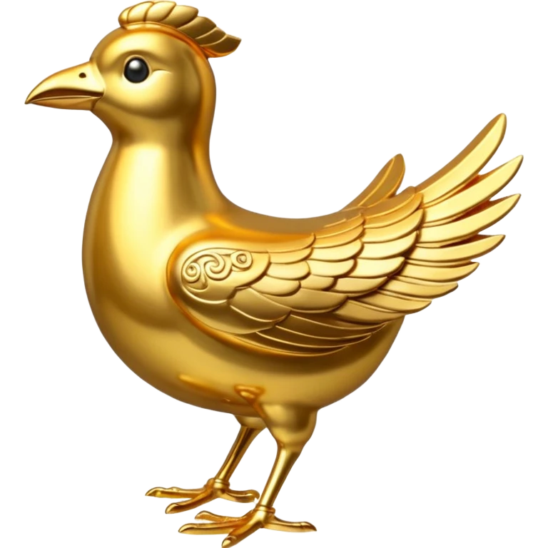 golden bird statuse emoji