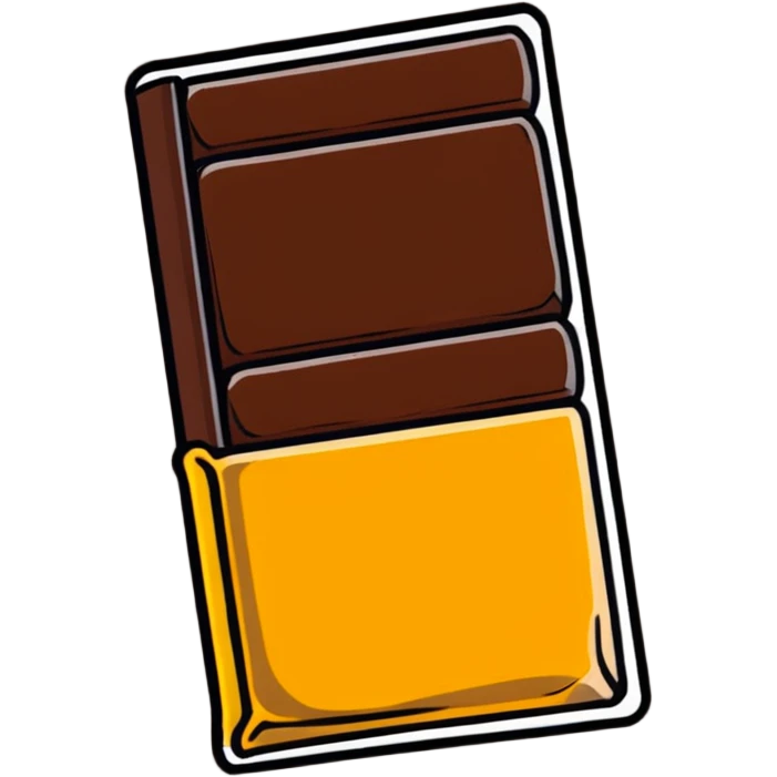 chocolate bar with honey on top emoji
