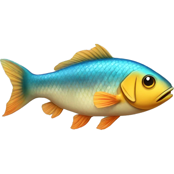 Fish with shoes emoji