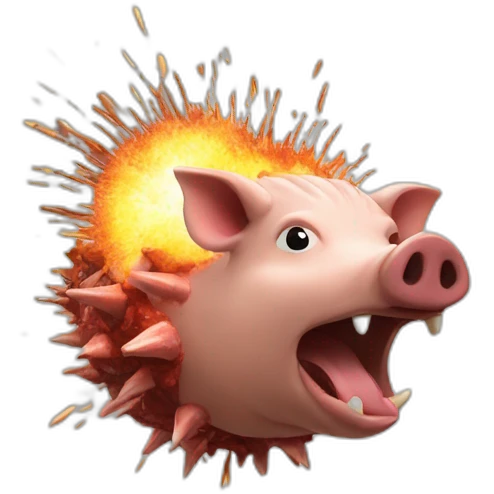 hog head explosion emoji