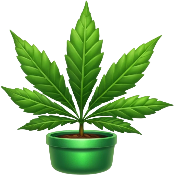 Twerking pot leaf emoji