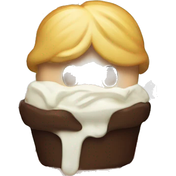 donald trump with an ice cream emoji