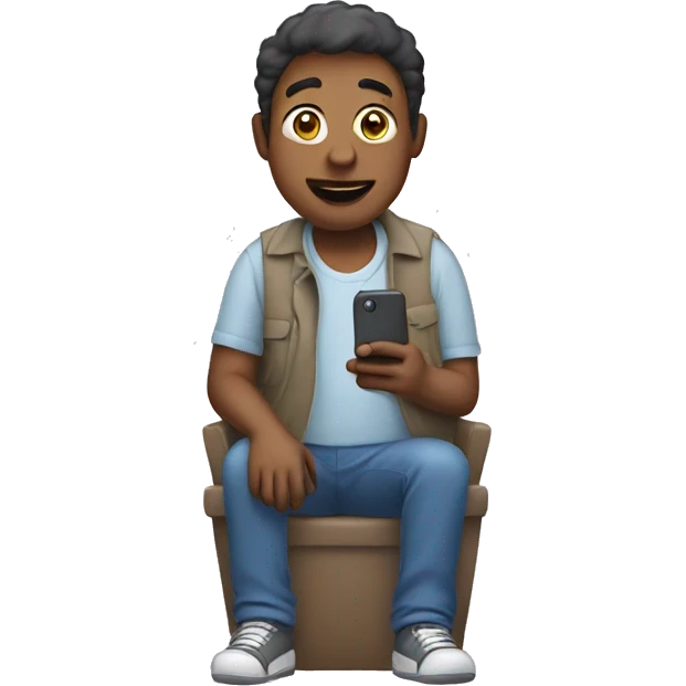 parent using cellphone emoji