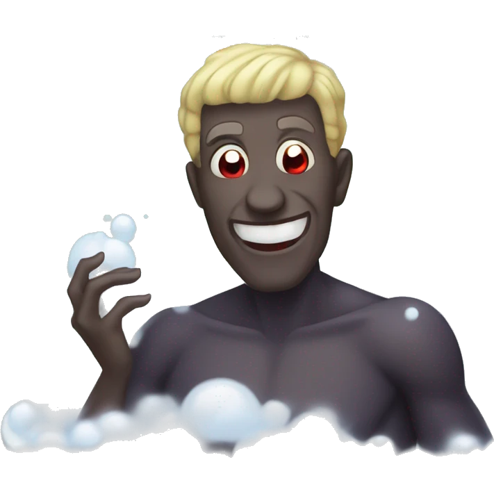 vampire in bubble bath  emoji