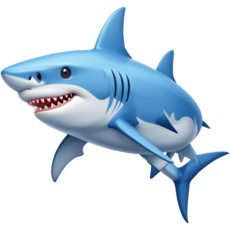 Shark with blue jordans emoji