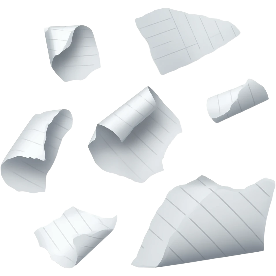 Torn Paper every where emoji
