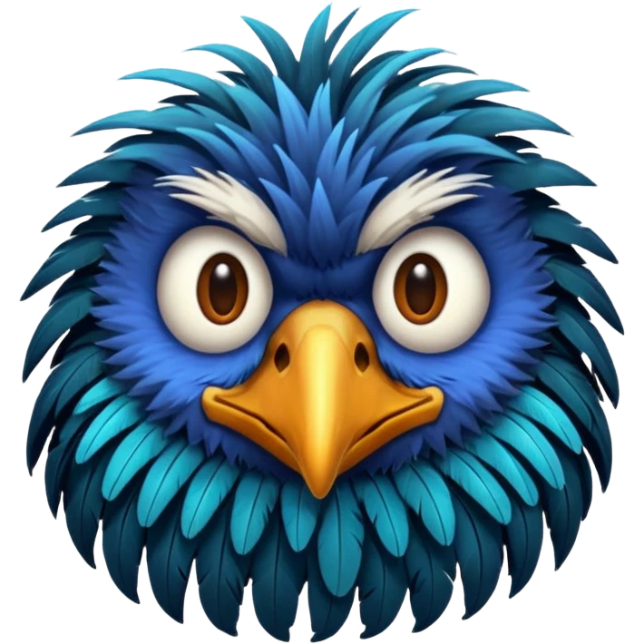 Ugly bird emoji