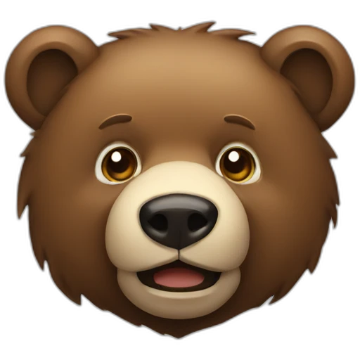 Bear in chain emoji