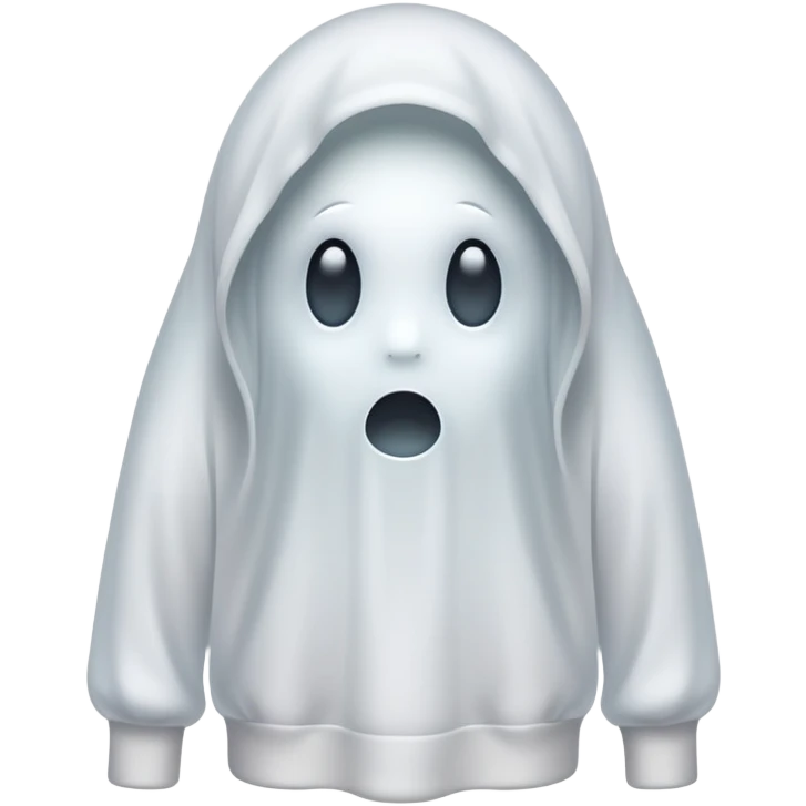 ghost wearing a sweetsirt  emoji