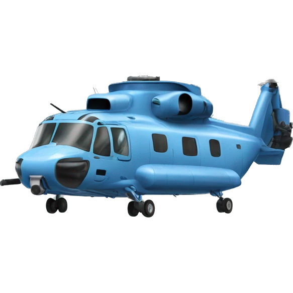 Chinook helicopter winter themed emoji