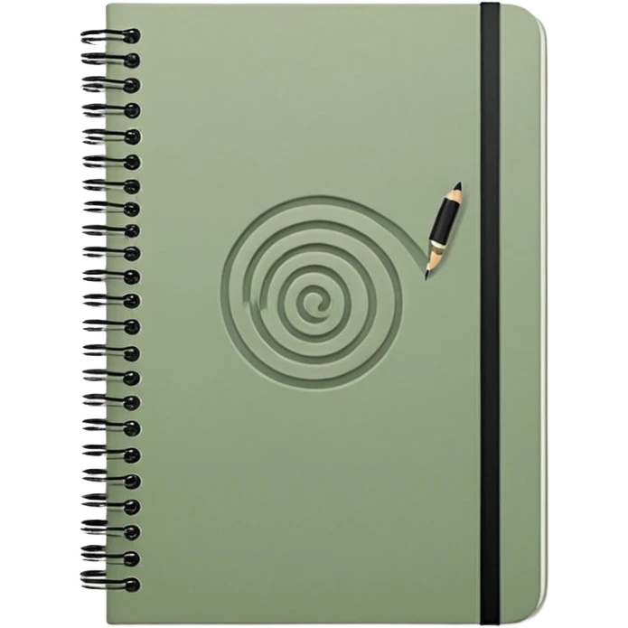 sage green note book emoji