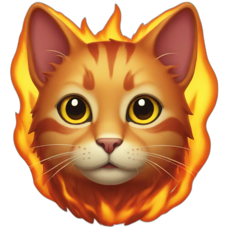 fire cat emoji