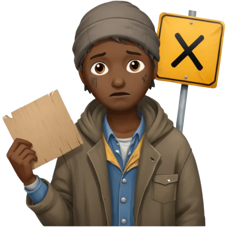 homeless job icon emoji