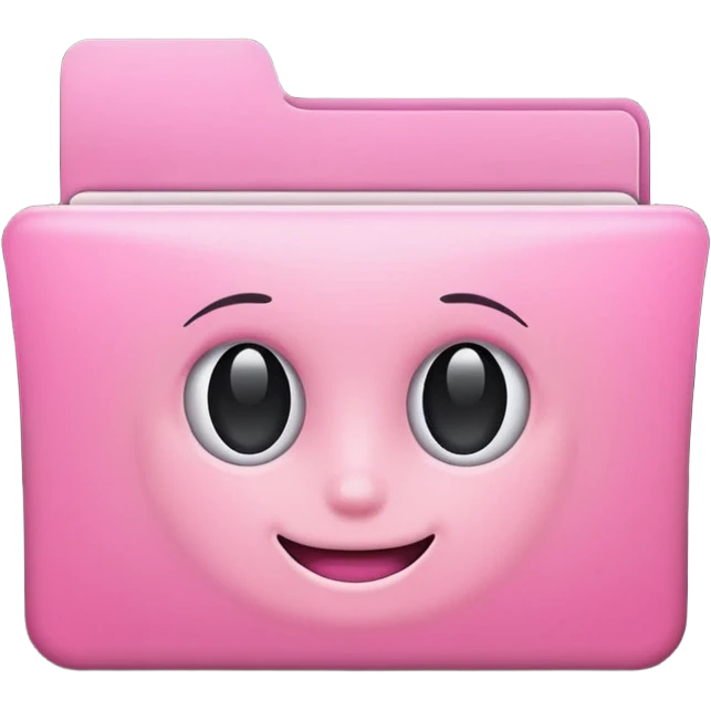 simple pink folder emoji