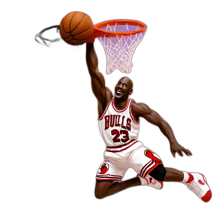 Michael Jordan dunking emoji