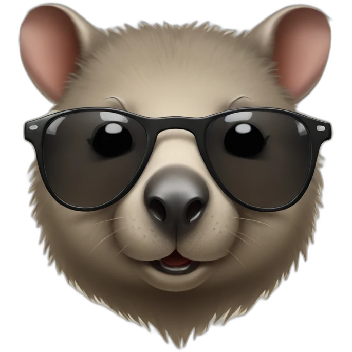 Wombat with sunglasses emoji