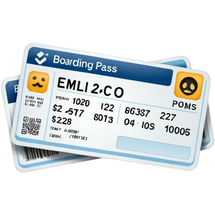 boarding pass emoji