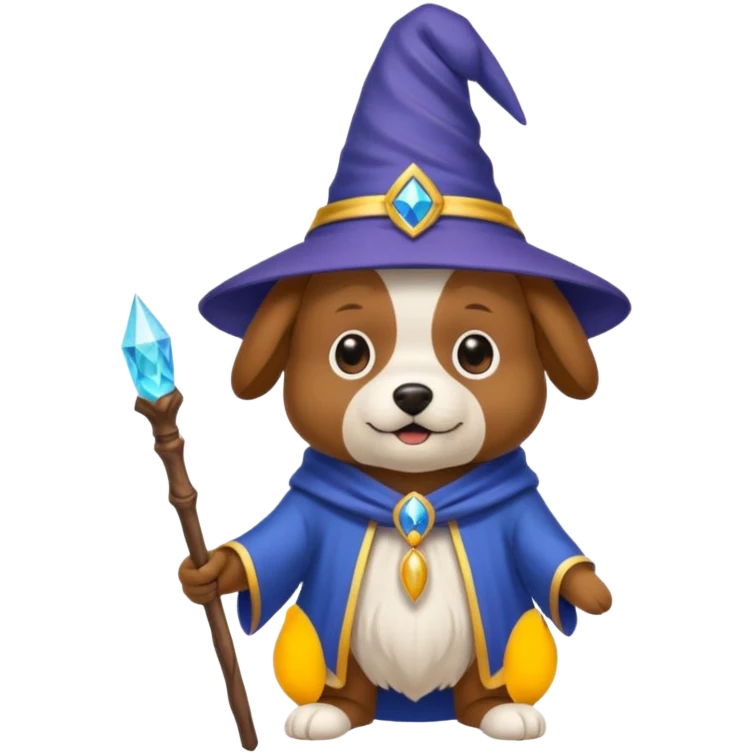 Dog wizard emoji