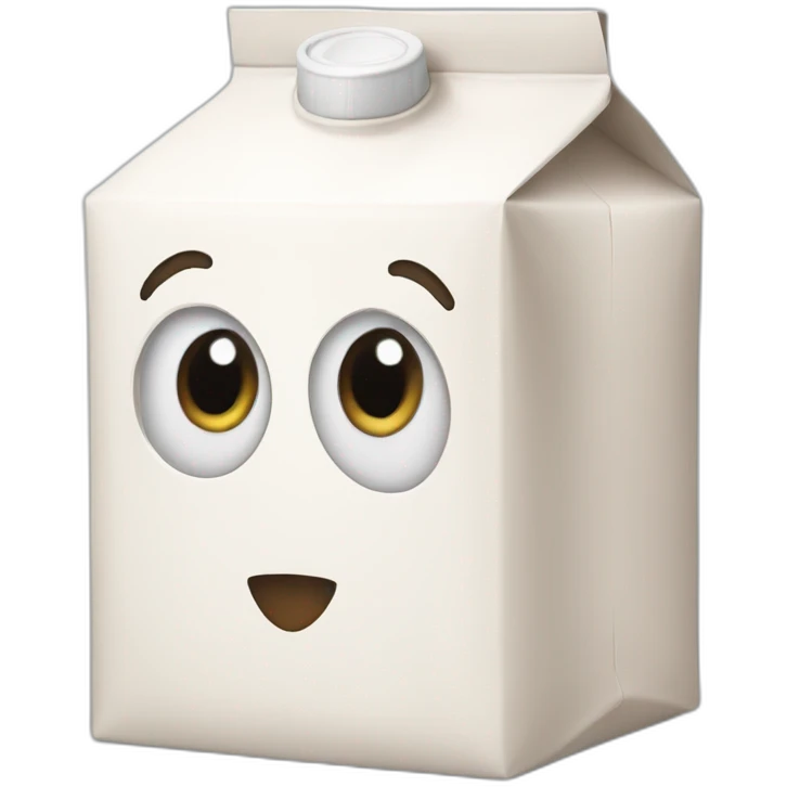 milk carton with eyes emoji