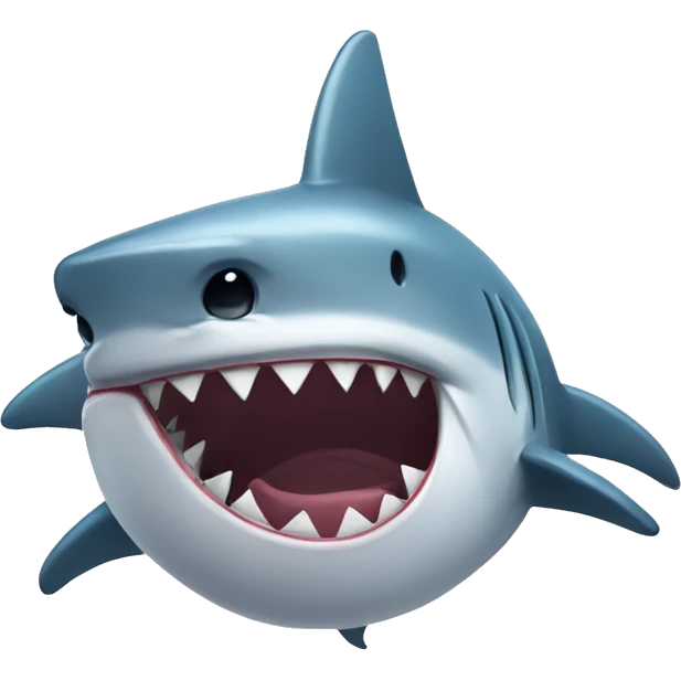 Shark crying emoji