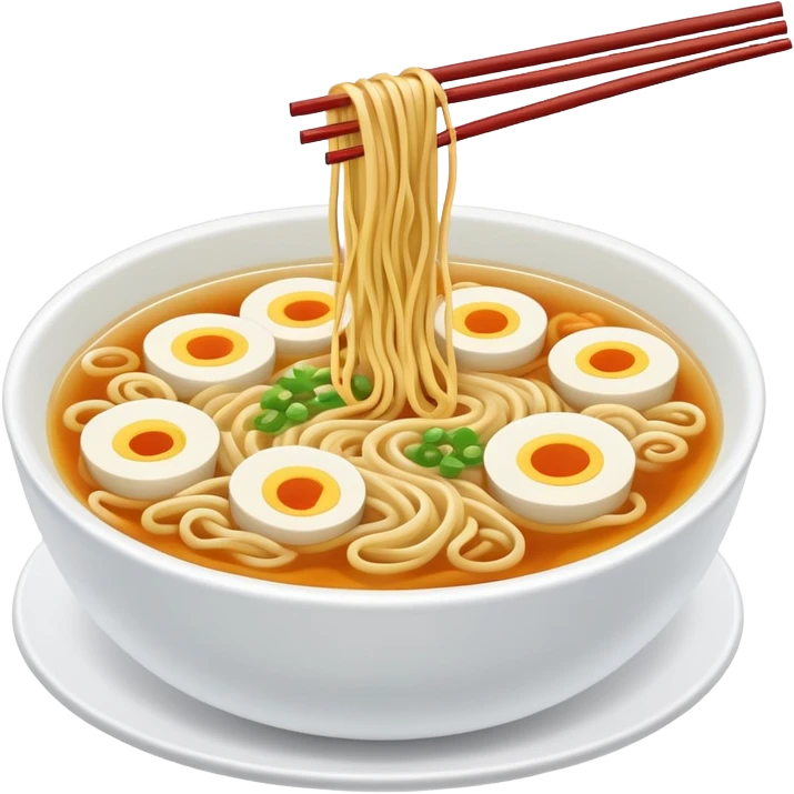 Ramen noodle lake emoji
