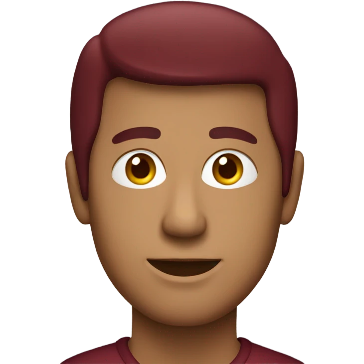burgundy IPhone emoji