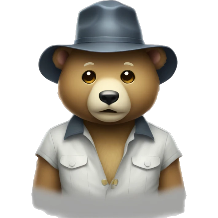 Rirakuma with hat emoji