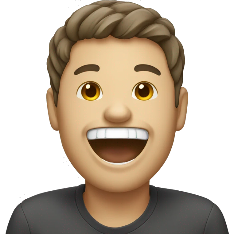 Laughing with hand covering mouth emoji