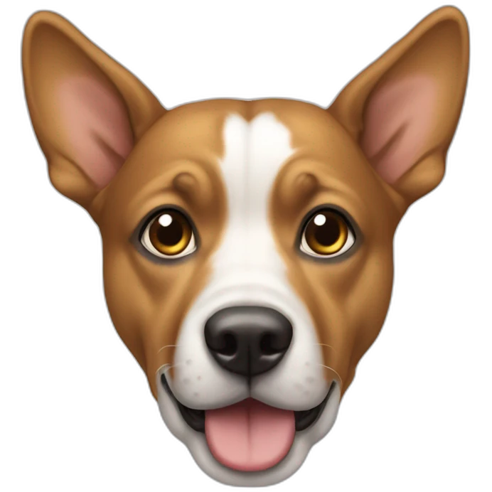 Chien avec trois tete emoji