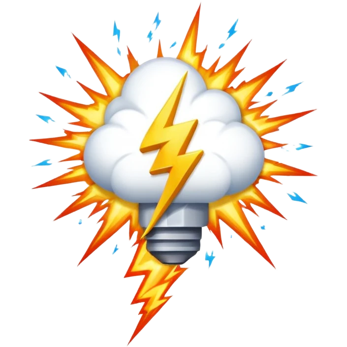 Thunder Flash emoji