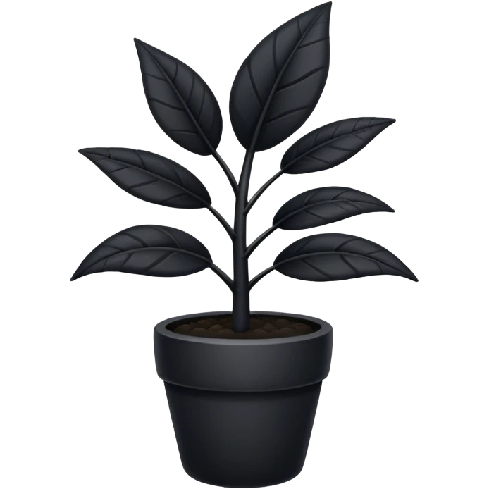 black plant emoji