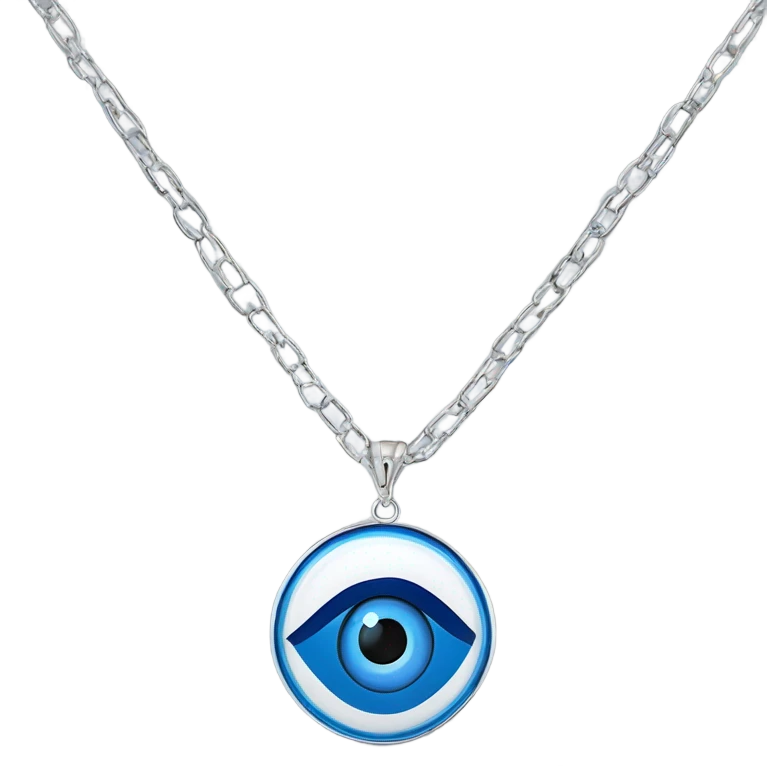 Evil eye necklace  emoji