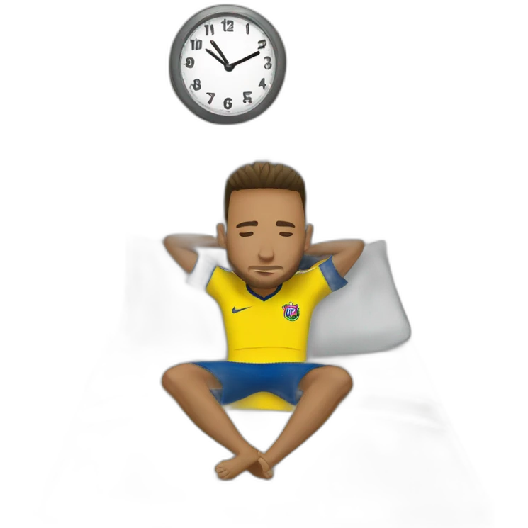 Neymar en train de dormir emoji