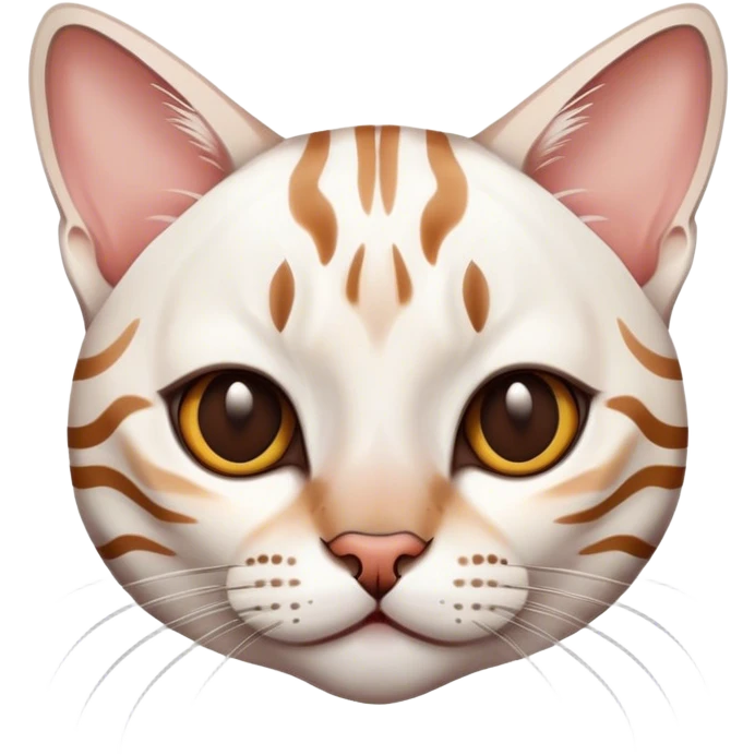 White bengal emoji