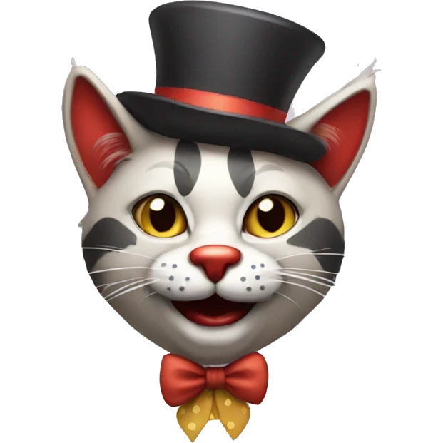 clown cat emoji