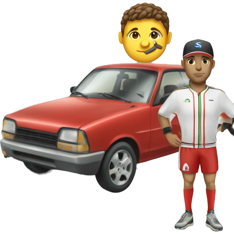 sportif and car tu emoji