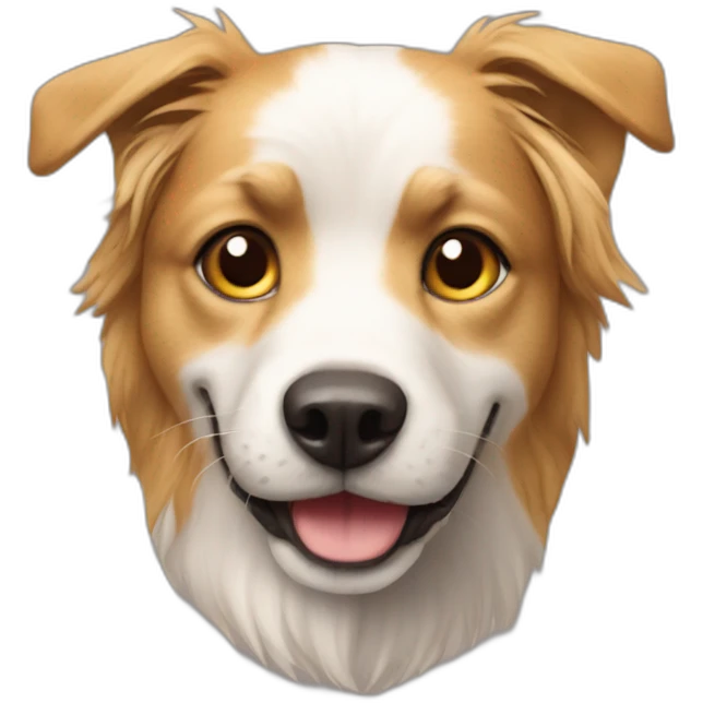 chat sur un chien emoji