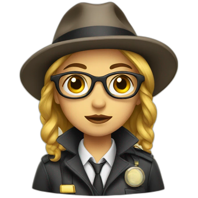girl detective emoji
