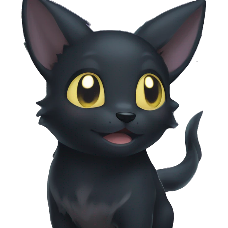 Umbreon shiny blep emoji