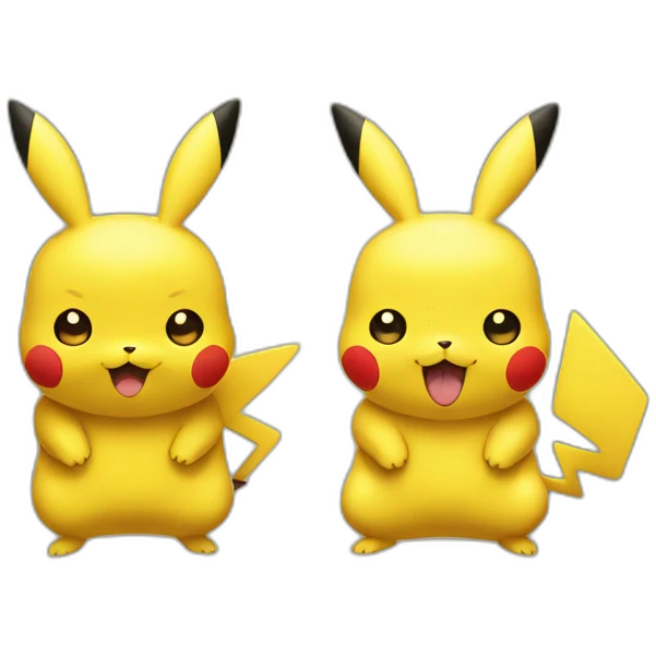 Pikachu et Salamèche emoji