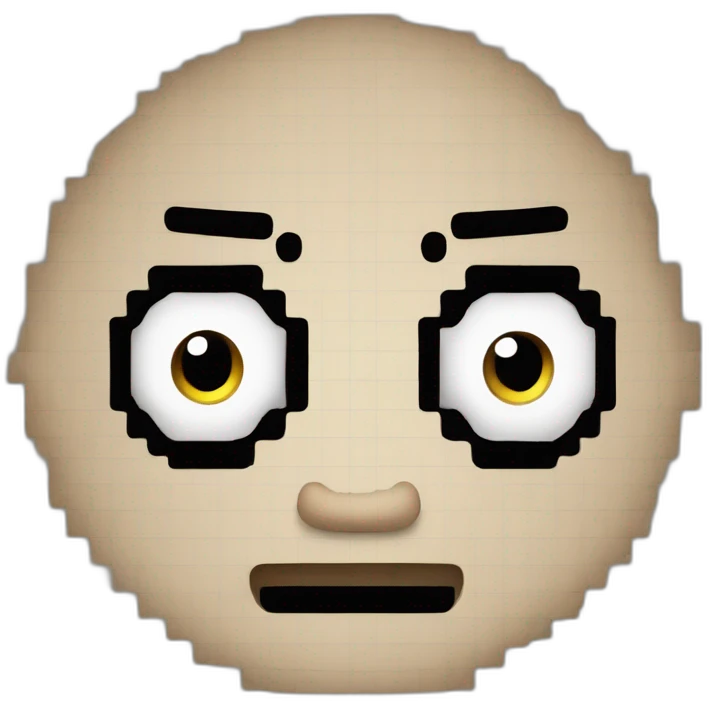 pixel boom with one eye emoji