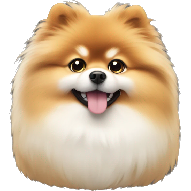 Fluffy pomerian  emoji