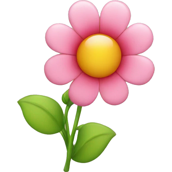 Flower with hearts  emoji