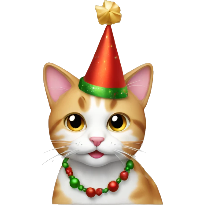 festive cat emoji