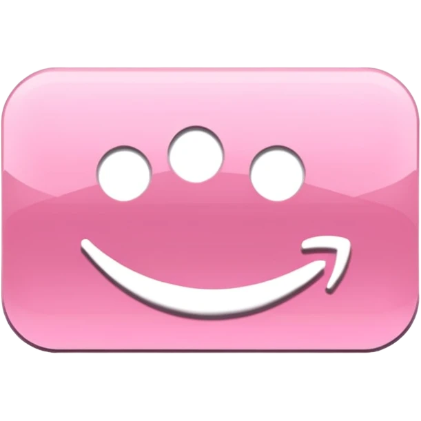 amazon prime video aesthetic logo in pastel pink emoji