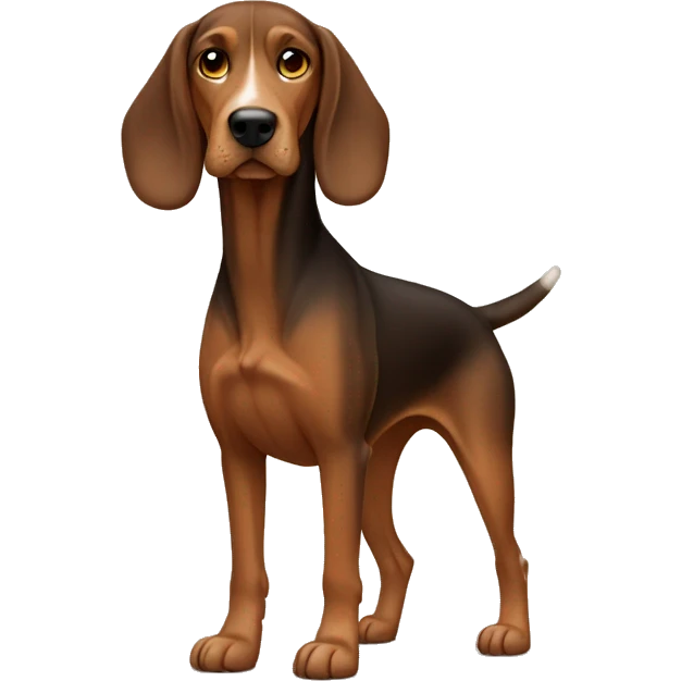brown polish hound full body emoji